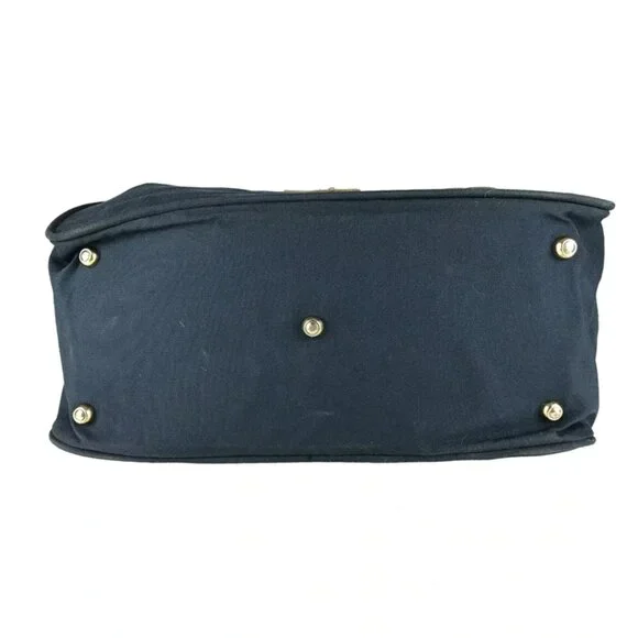 Boyt Unisex Blue Brown Double Handles Detachable Adjustable Strap Duffle Bag